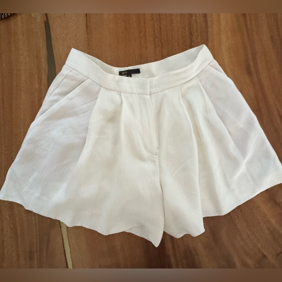 Maje Pants - Maje High Waist Cream Shorts